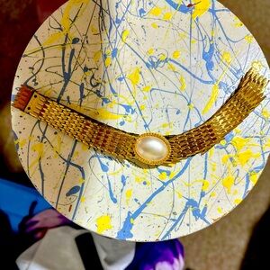 Retro gold chain belt